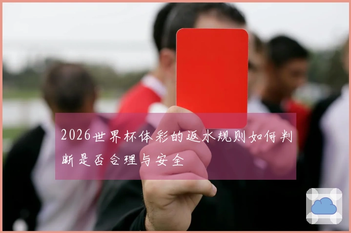 2026世界杯体彩的返水规则如何判断是否合理与安全